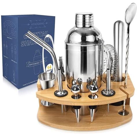 Ayaoqiang Shaker Cocktail Kit Cocktail Set Ml Professionnel Pices