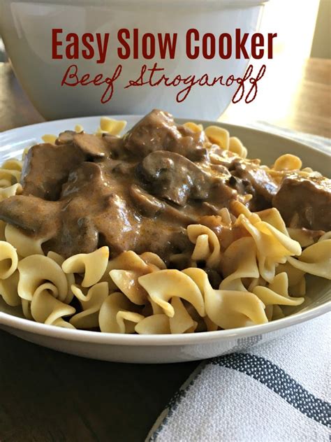 Slow Cooker Beef Stroganoff Easy Artofit