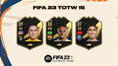 Fifa 23 Fut Totw 15 Squadra Della Settimana 15