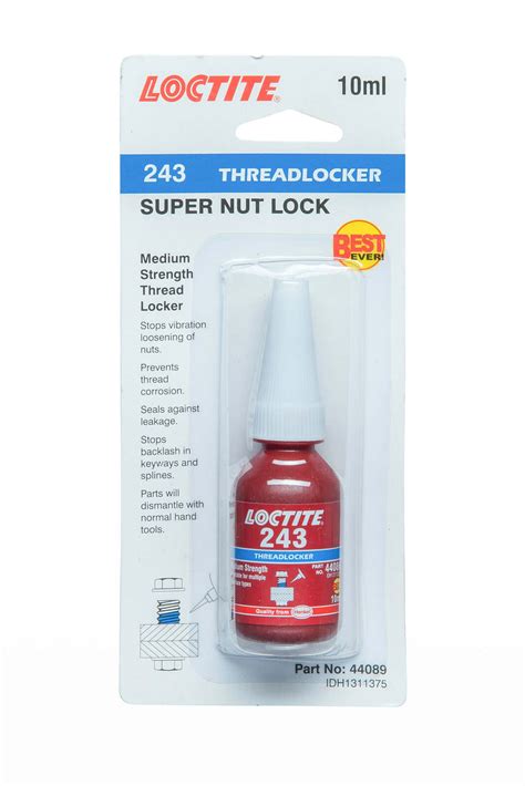 Loctite 243 Medium Strength Threadlocker 10ml