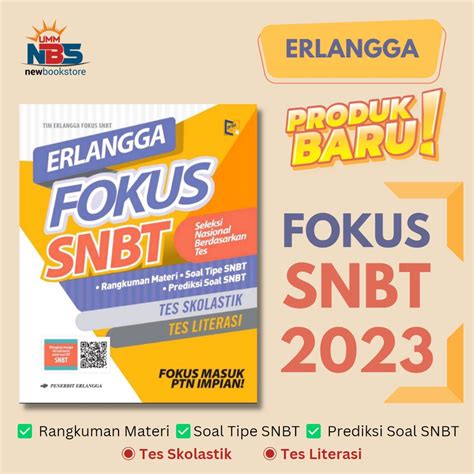 Jual Baru Erlangga Fokus Snbt Seleksi Nasional Berdasarkan Tes