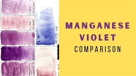 Manganese Violet Pv16 Brands Comparison An Underrated Watercolor