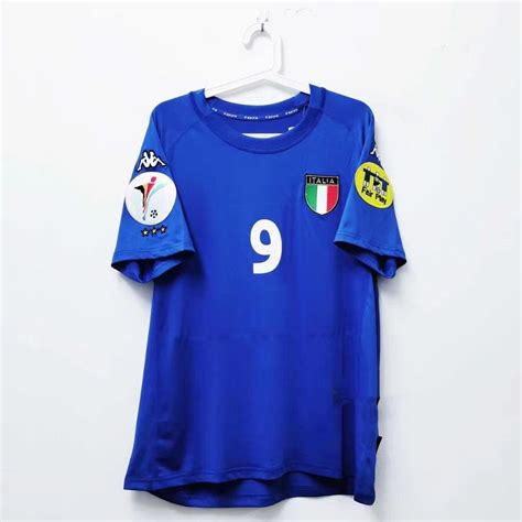 Vintage European Cup Italy Filippo Inzaghi Jersey Etsy Uk