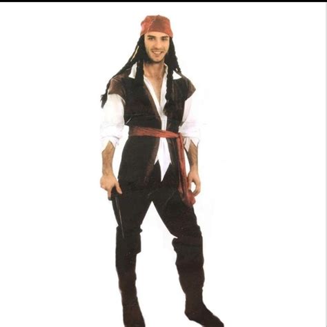 Jual Pirates Man Adult Costume Pirate Jack Maquerade Kostum Bajak