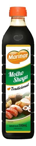 Molho Shoyu Tempero Marinar Tradicional 500ml Mercadolivre