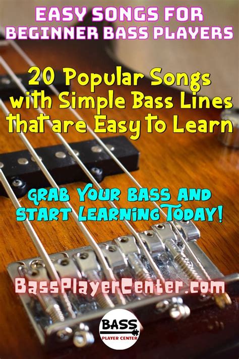 Easy Songs For Beginner Bass Players In Songs Play Guitar