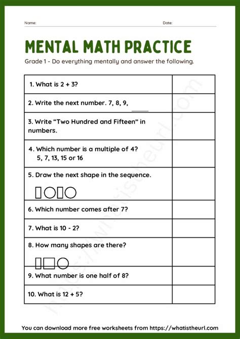 Mental Math - 05 - Your Home Teacher