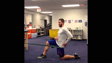 Banded Hip Flexor Stretch Youtube