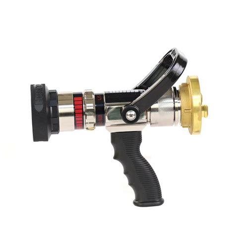 Selectable Flow 480lpm Pistol Grip Handle Brass Fire Hose Nozzle