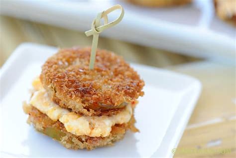 Fried Green Tomatoes Recipe With Pimento Cheese Sandwiches