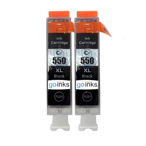 Go Inks Cartouches D Encre Noire Pour Remplacer Canon Pgi Bk