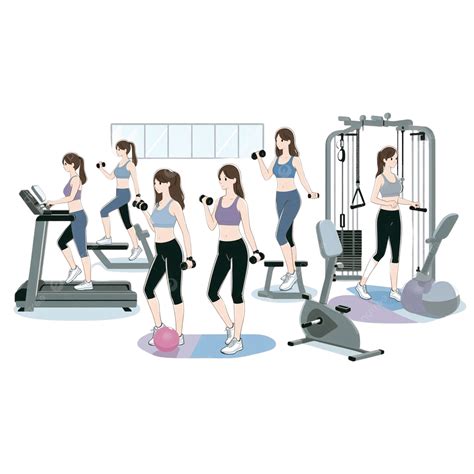 Female Executive Gym Workout PNG, Vector, PSD, and Clipart With