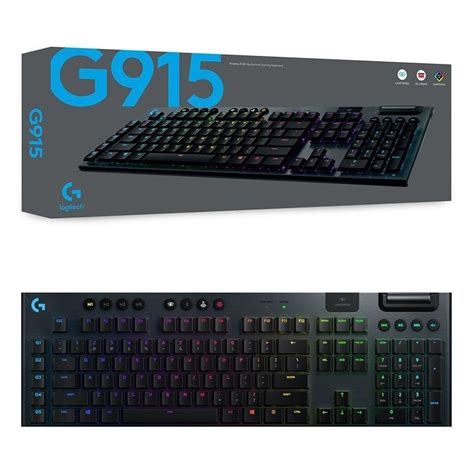 Logitech G915 Lightspeed RGB GL Linear Wireless Mechanical Gaming ...