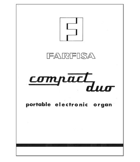 Farfisa Compact Duo Mk Service Manual Repair Schematic Diagrams