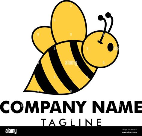 Bee Logo Icon Vector Template Stock Vector Image And Art Alamy