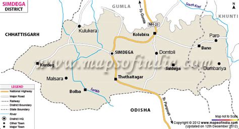 Simdega District Map