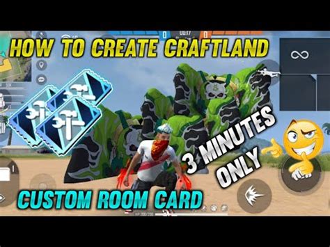 How To Create Blue Room Card In Free Fire How To Create Craftland