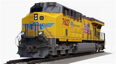 Ge Es44ac Locomotive Union Pacific Railroad 3d Model 179 Max 3ds