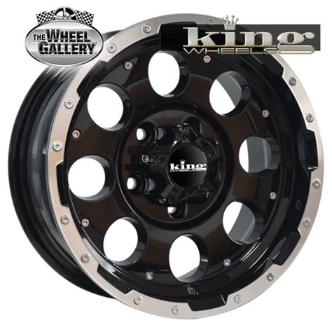 King Bullet 14x6 51143 0p Gloss Black Machined Lip — The Wheel Gallery