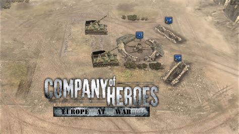 Company Of Heroes Hummel Barrage 1vs2 Expert Europe At War Mod YouTube