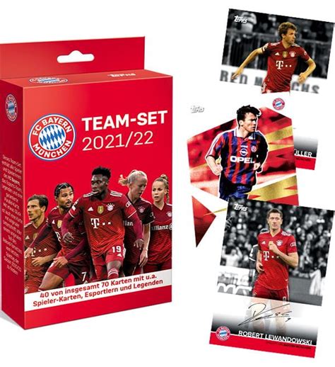 Topps Fc Bayern M Nchen Team Set Box Mit Karten Stickerpoint