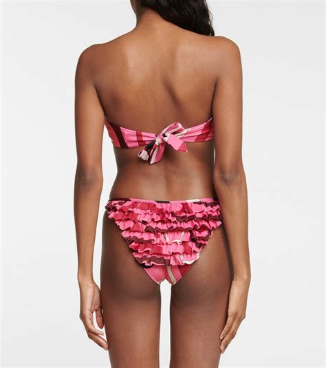 Pucci Printed String Bikini Bottoms Emilio Pucci