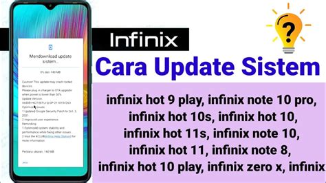 Cara Update Sistem Infinix Infinix Hot 9 Play Infinix Hot 10 Tutorial Official YouTube