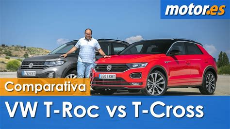 T Cross vs T ROC comparativa SUV en Español YouTube