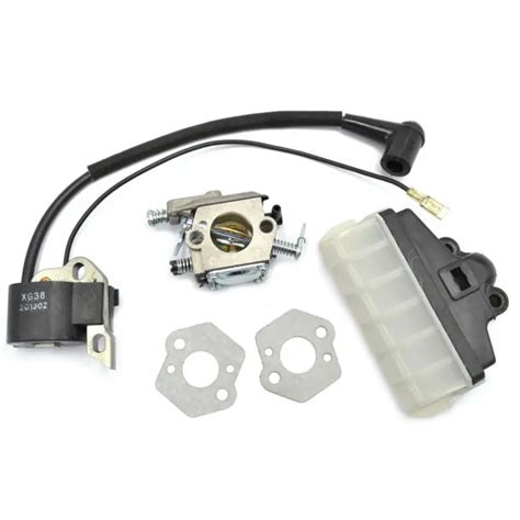 Ignition Coil Walbro Carburetor Carbs Gasket Air FIlter Kit Fit Stihl