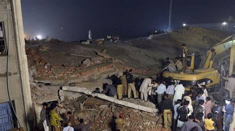 Pakistan Factory Collapse Kills 16 In Lahore Bbc News