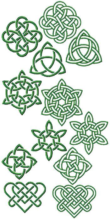 Celtic Knot Set Celtic Knot Drawing Machine Embroidery Designs Celtic Knot Designs