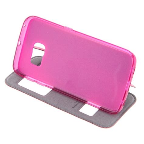 Custodia Flip Flip Magnete Per Samsung S Edge T Case Lux Rosa