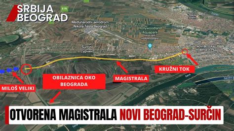 Otvorena Magistrala Novi Beograd Sur In Autoput Milo Veliki Youtube