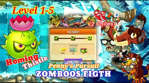 Pvz Penny S Pursuit Homing Thistle Zomboss Figth Level