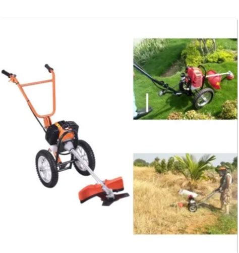 Wheel Brush Cutter 2 Stroke 52cc At Rs 15500 Piece Trolley Brush Cutter In Amroha Id