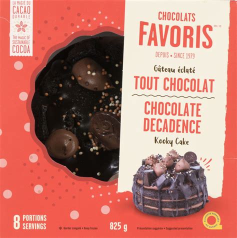 Gâteau Éclaté Choco Fav Tout Chocolat Répertoire des aliments québécois