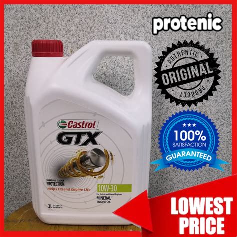 Genuine Castrol Gtx W Mineral Engine Oil L Motor Oil