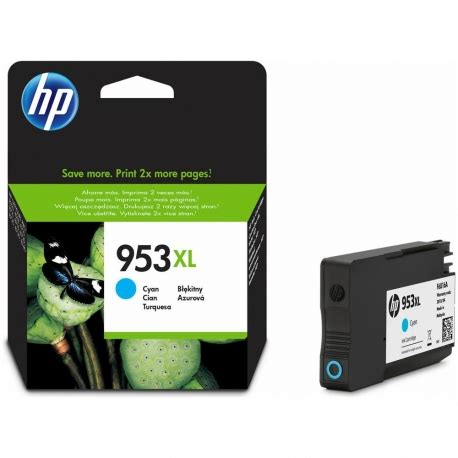 HP 953XL CIANO F6U16AE CARTUCCIA ORIGINALE AD ALTA EFFICIENZA