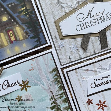 Simple Christmas Cards - Stamped Treasures - Sherry Roth