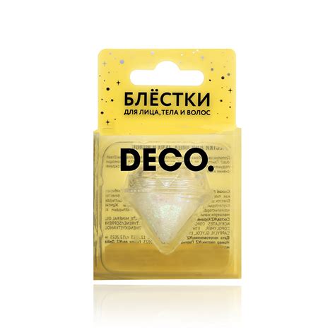 Блестки для лица, тела и волос `DECO.` DREAM DUST white купить в ...