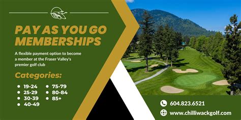 Pay As You Go Membership | Chilliwack Golf Club