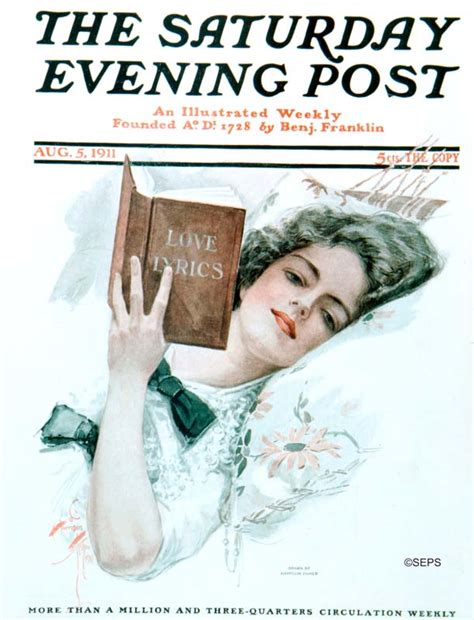 Woman Reading Book of Poetry | The Saturday Evening Post