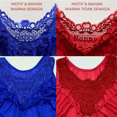 Jual Kad Au Garansi Ori Lingerie Jumbo Happy Baju Tidur Sexy Satin Ld Cm Shopee