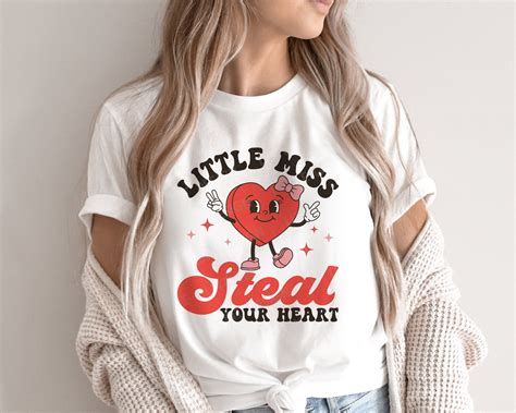 Little Miss Steal Your Heart Svg Valentine Svg Retro Etsy