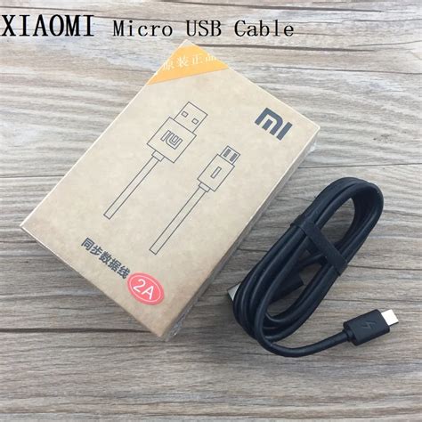 Original Micro Usb Data Black Cable For Xiaomi Redmi A Plus A