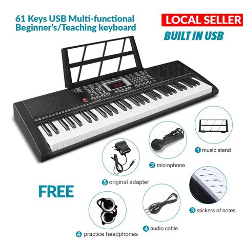 EK 61T BLW 61 Keys Electric Digital Piano Electronic Keyboard Package