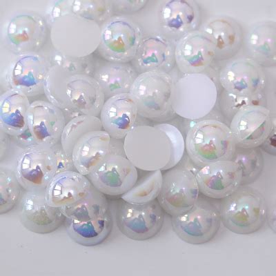 ABS Plastic Half Round Pearls