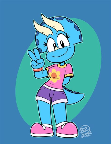 313500 Safe Artist Jurassiczalar Oc Oc Trixie Triceratops