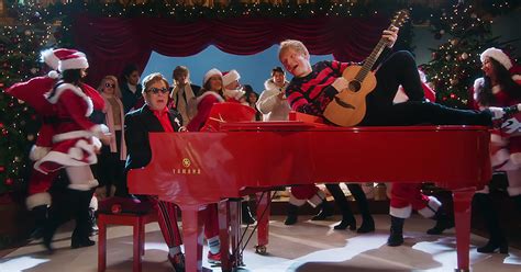 “Merry Christmas” from Elton John and Ed Sheeran is the music video of ...