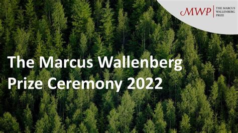 The Marcus Wallenberg Prize Ceremony Youtube